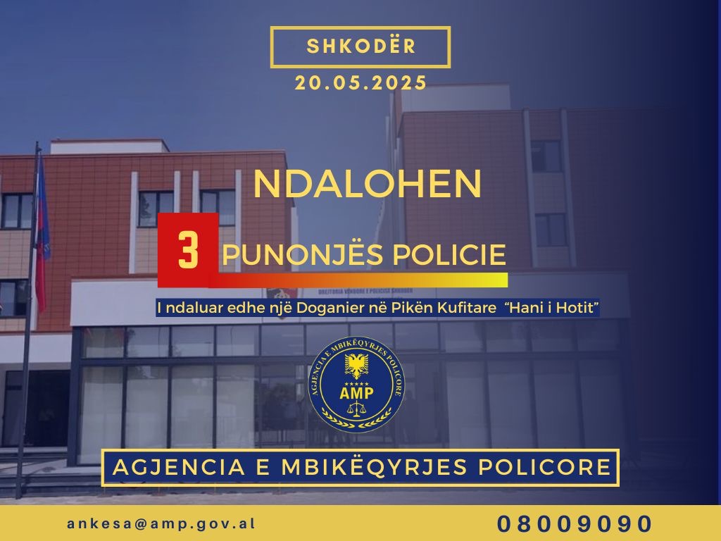 AMP ekzekuton 4 urdhëra ndalimi për tre punonjës policie dhe një doganier