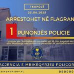 AMP arreston në flagrancë një punonjës policie në Tropojë